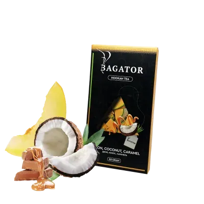 Чайная смесь для кальяна Bagator Melon Coconut Caramel (Дыня Кокос Карамель) 50гр
