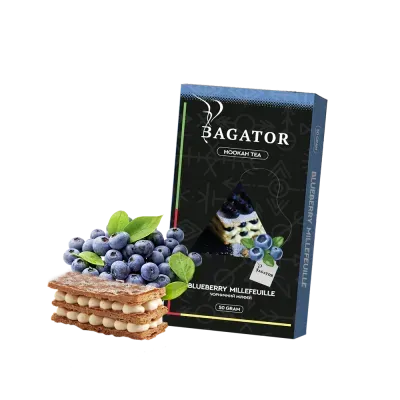 Чайна суміш для кальяну Bagator Grape Blueberry Millefeuille (Чорничний Бісквіт) 50гр