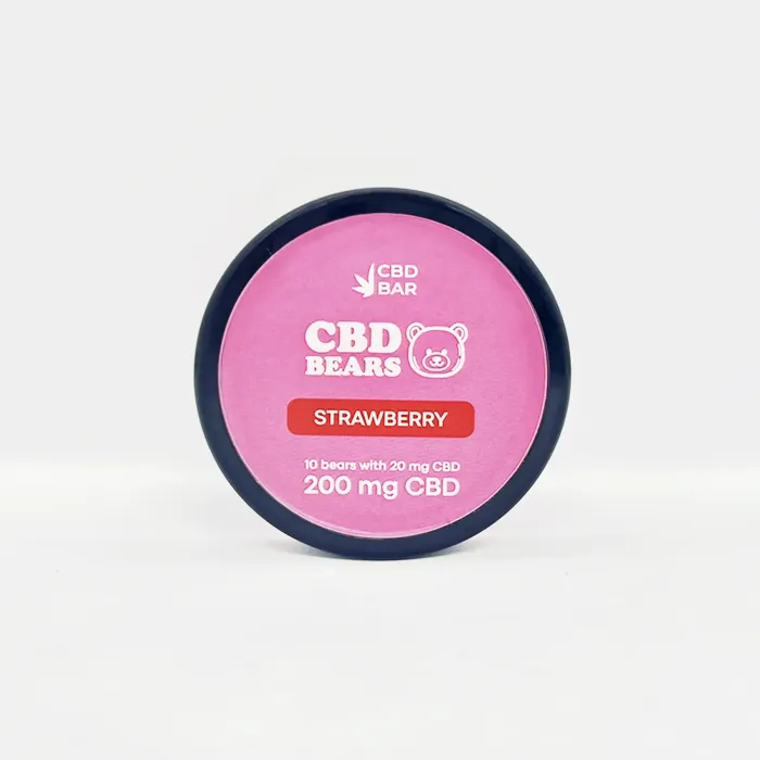 Желейные CBD мишки со вкусом клубники 16г 200мг CBD Vegan