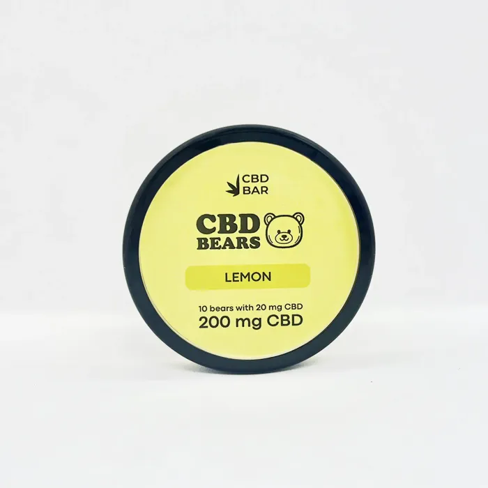 Желейні CBD ведмедики зі смаком лимона 16г 200мг CBD Vegan
