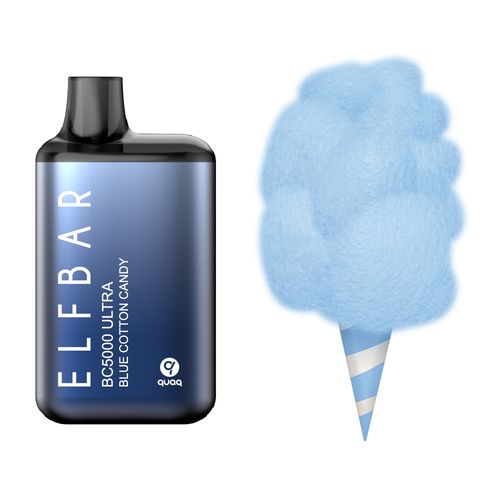 Elf Bar Bc5000 Ultra Blue Cotton Candy
