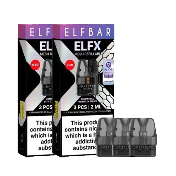 Elf Bar Elfx картридж  0,6; 0,8 Ом(ціна за шт)