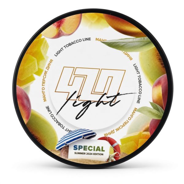 Тютюн для кальяну 4.20 Light Манго-персик-диня 100г
