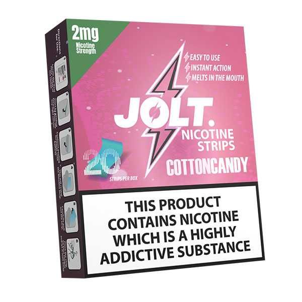 Jolt. Nicotine Strips Cotton Candy 2mg
