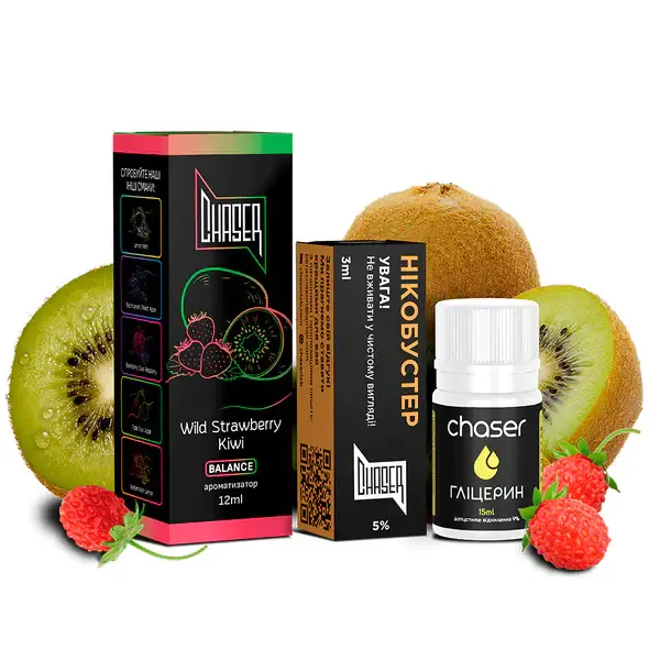 Набір Chaser Black Kiwi Wild Strawberry 30 ml