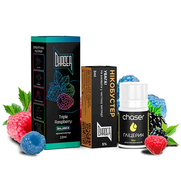 Набор Chaser Black Triple Raspberry 30 ml