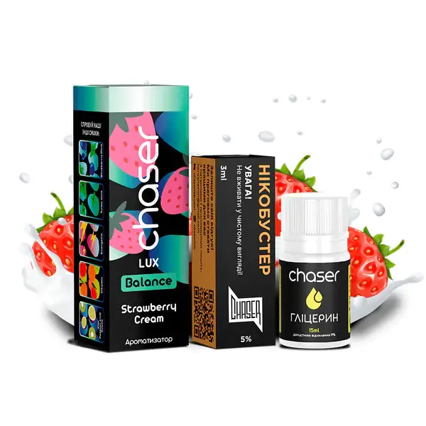 Набір Chaser Lux Strawberry Cream 30 ml