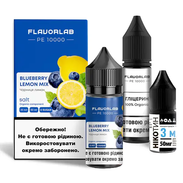 Набір Flavorlab PE 10000 Blueberry Lemon Mix 30 ml