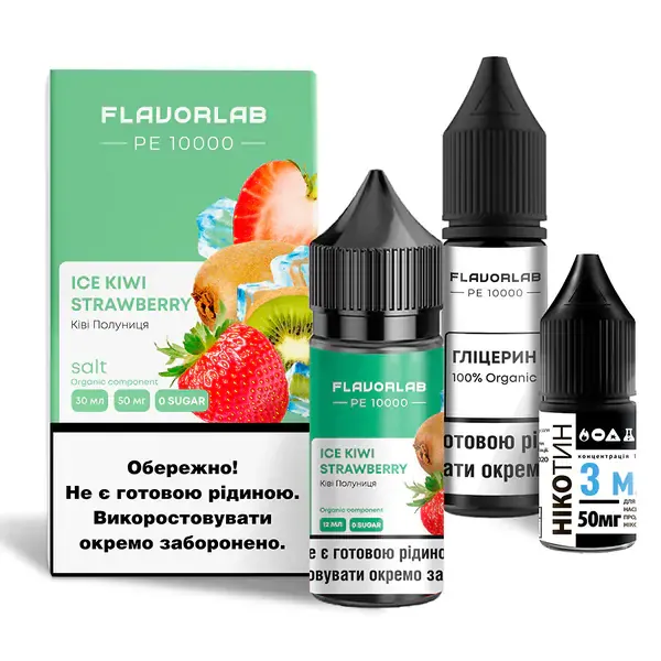 Набор Flavorlab PE 10000 Ice Kiwi Strawberry 30 ml