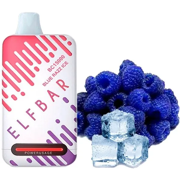 Elf Bar BC15000 Blue Razz Ice (Блакитна малина, лід)